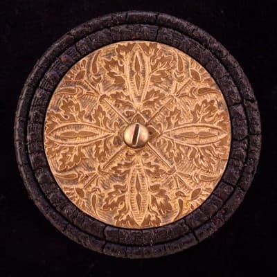 Eastlake design with bonze inlaid,black
